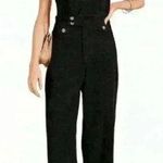 Kori  America Coduroy Black Wide Leg Jumpsuit Sz M Cute Retro Preppy School Fall Photo 1