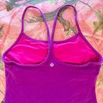Lululemon power y bright purple racerback full length active tank top Photo 2