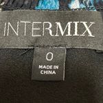 Intermix  Vera 100% Silk Black Floral Long Sleeve V-Neck Midi High Low Dress Sz 0 Photo 3