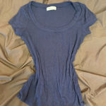 Brandy Melville  Dark Blue Short Sleeve Top Photo 0