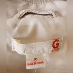 G by Guess Women's White Moto Vest Zip Up Size Small Photo 3
