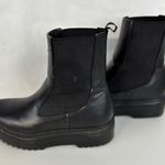 Soda Black Faux Leather Ankle Boots biker goth Size 7.5 Photo 2