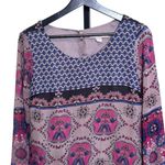 Forever 21  Bohemian Long Multicolor Sleeve Tunic Dress Size Small Photo 1