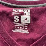 Adidas Maroon V Neck Running Tee Photo 3