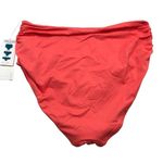 Anne cole  Bikini Bottom Convertible High Waist Shirred Juicy Coral Pink XL Photo 3