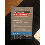 Dickies NWT Genuine  black relaxed stretch twill straight leg size 10R ladies Photo 2