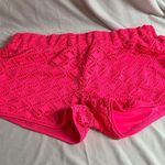 No Boundaries  Pink and Orange Shorts with Color-Block Design Photo 5