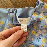 Forever 21 + floral long sleeve mini dress size 1X. Zipper back with waist tie Photo 4