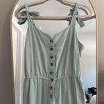 Modcloth Linen Blend Jumpsuit Every Waking Momentum Photo 1