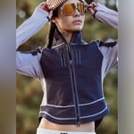 Free People #7 NWT Dasher Run Jacket in Black Photo 3