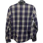 Lauren Ralph Lauren Jeans Co Women Large Purple Plaid Button Down Shirt Photo 1