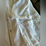 Landau Scrub Warm Up Jacket White 3/4 Sleeve Button Front (390) Size XL Photo 1