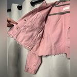 Boyish The Tommy Pink Denim Cropped Oversized Jacket Small Photo 9