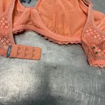 Aerie Coral Semi Sheer Lace Bralette Size 36D Photo 4