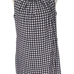 Elie Tahari Talbots Size 10 Black geometric shape silk blend  Sleeveless Sheath Dress Photo 0