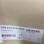 Gucci  Over The Knee Logo Heel Calf Leather Boots Black size 37 Photo 3