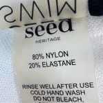 Seed Heritage Swim Black and Shite Polka Dot Ruffle Bikini Top Size M Photo 8