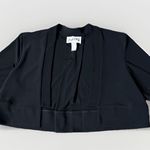 Joseph Ribkoff Black Sweater Cardigan Shrug Cover Up Cropped 3/4 Shelves Sz 10 Photo 0