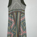 prAna  Ariel Toas Print Green Athletic Built In Bra Dress Size Xs Geometric Photo 3