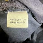 St. John Sport Size 14 Navy Blue Wide Leg Crop Pants Stretch Cotton Spandex Photo 5