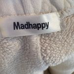 Madhappy  Lounge Shorts Cream Fleece Lined Elastic Waist Pocket Size Large Photo 4