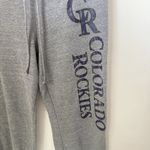 Campus Lifestyle Colorado Rockies MLB Womens Sweatpants Baseball Lounge Joggers Gray Large Photo 4