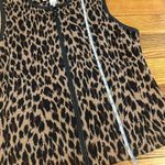Leopard print zip up vest Brown Size L Photo 3