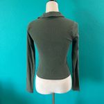 Abercrombie & Fitch Soft A&F Ribbed Long Sleeve Polo Shirt 1/4 Zip Size S Photo 1