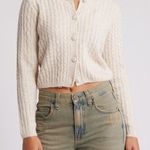 All in Favor Cable Knit Cardigan Sweater Photo 0