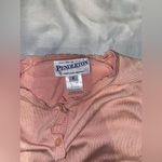 Pendleton vintage pink button up silk cardigan with embroidered floral details Photo 3