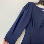 Eliza J  Pleated Sleeve Sheath Dress Navy Blue 2 Photo 3