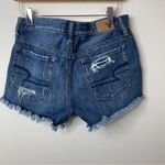 American Eagle vintage hi rise festival ripped embroidered pocket jean shorts 2 Photo 94