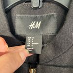 H&M Military Inspired Wool Blend Black Jacket Size 4 Photo 9