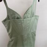 House Of CB HOUSE‎ OF CB FAYE PISTACHIO SATIN CORSET MIDI DRESS NWOT size L Photo 10