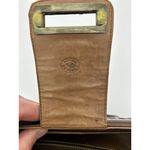 Unique Vintage Vtg Aztec Hand Tooled Large Leather Purse Mayan Calendar/Bull FightChief Satchel Photo 5