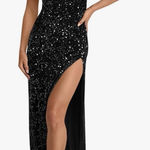 Simplee Apparel Elegant Black Sequin Dress Photo 0