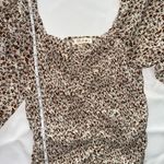 Cute Summer Dressy Cinched front top Brown Photo 2
