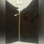 Windsor NWT Sheer Cropped Crossover V-Neck Long Sleeve Top Photo 6