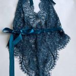 OH LA LA CHERI Women's Naomi Eyelash Lace Halter Teddy Size L/LX Photo 1