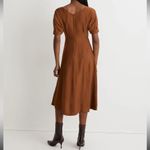 Madewell  Wide V-Neck Seamed Midi Dress Photo 2