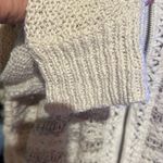 Free People Cream Cardigan Sweater with Open Knit Design Photo 3