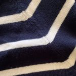 CHAPS  Navy and Cream Striped Women's Sweater Photo 8