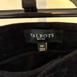 Talbots  EUC Women's Curvy Black Straight Leg Velvet Jeans Size 12P Photo 2