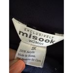 Misook Ladies  Navy Blue Knit Pants pull on waist, comfortable stretch, Plus 3X Photo 3