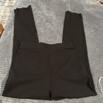 Michael Kors  Black Pull-on Pants Stretch Size Small Emblem And Split Ankle Photo 9