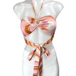 Princess Polly Camelia Pink Halter Sleeveless Cutout Tie Bra Bandeau Crop Top 0 Photo 0