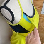 Lululemon No Limits Activewear Tank Top in Neon Pow Stripe Split Pea Inkwell Photo 6