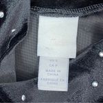 H&M ‎ Velvet Studded Mock Neck Sheath Dress Black Small Long Sleeve Photo 10