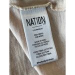 Nation Ltd  Paulette Women's Ruffle Sleeve Top - Casual‎ Knit Tee, Neutral Photo 4