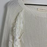 Prómesa Promesa White Fringe Knit Sweater Size XL Photo 4